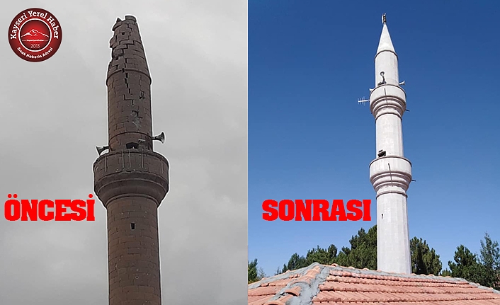 Yıkılan Minare Yenilendi
