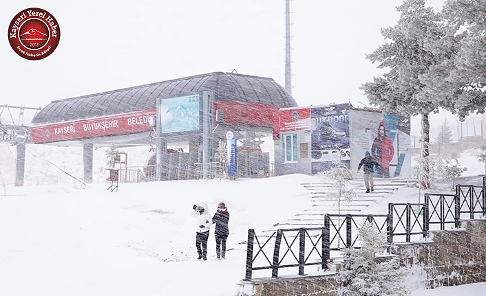 Erciyes'te Kar Etkili Oldu