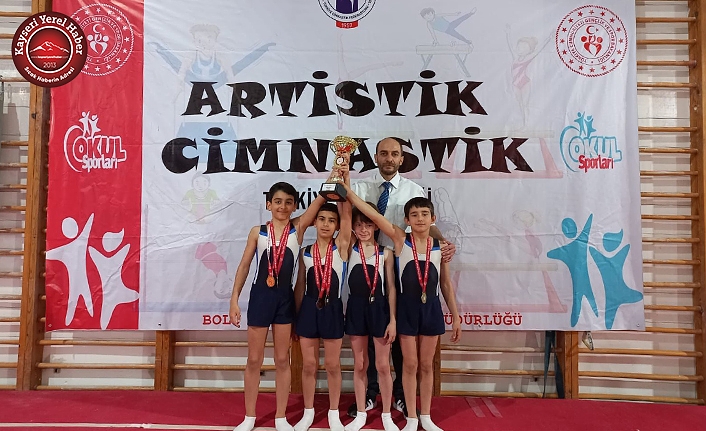 Kayserili Cimnastikçiler Türkiye Şampiyonu Oldu