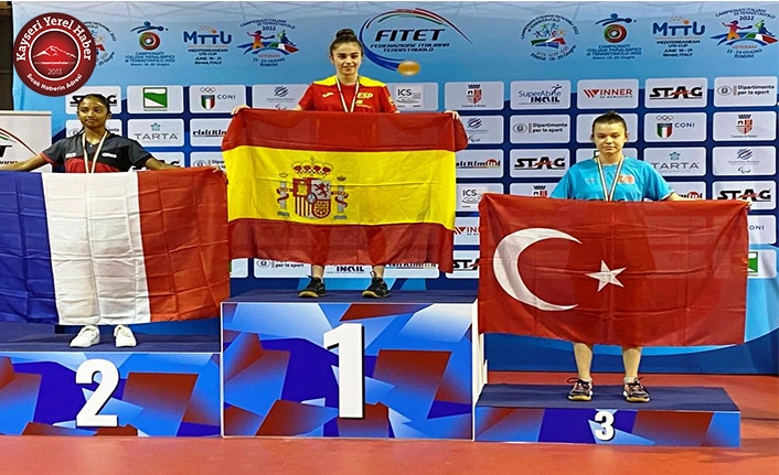Kocasinan Sporcusu, U15 Akdeniz Şampiyonası’nda 3’üncü oldu