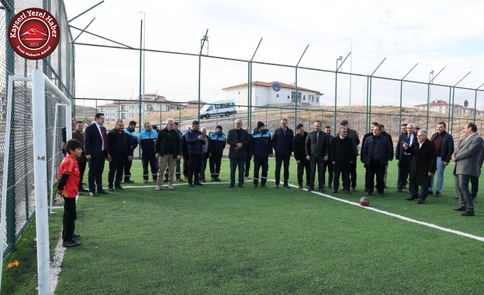 İncesu’da Basketbol ve Futbol Sahası Açıldı